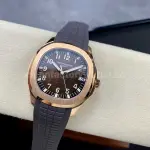 3K Factory Patek Philippe Aquanaut 40mm 5167R-001 Rose Gold Black Rubber Strap Brown Dial
