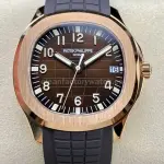 3K Factory Patek Philippe Aquanaut 40mm 5167R-001 Rose Gold Black Rubber Strap Brown Dial