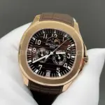 3K Factory Patek Philippe Aquanaut 5261R 40mm Rose Gold Brown Rubber Strap Brown Dial