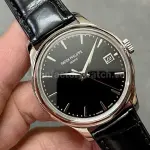 3K Factory Patek Philippe Calatrava 5227G-010 39mm White Gold Leather Strap Black Dial