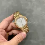 3K Factory Patek Philippe Nautilus 35.2mm 7118-1200R-001 Full Rose Gold Diamond Bezel White Dial