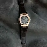 3K Factory Patek Philippe Nautilus 40mm 5711R Rose Gold Leather Dark Gray Dial