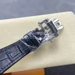 3K Factory Patek Philippe Nautilus 59801A-019 Leather Strap White Dial