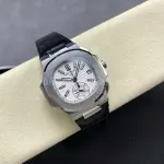 3K Factory Patek Philippe Nautilus 59801A-019 Leather Strap White Dial