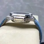 3K Factory Patek Philippe Nautilus 5980/60G-001 Calf Skin Strap White Gold Blue-Gray Dial