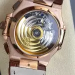 3K Factory Patek Philippe Nautilus 5980R-001 Leather Strap Rose Gold Brown Dial
