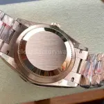 8+ Factory Counterweight Rolex Day-Date 118235 36mm Diamond Rose Gold Bezel Full Rose Gold Diamond Mope Baguette Diamond Brown Dial