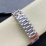 8+ Factory Counterweight Rolex Day-Date 128239-0071 36mm Full 904L Baguette Diamond Pink Dial