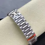 8+ Factory Counterweight Rolex Day-Date 128349RBR-0049 36mm Diamond Bezel Full 904L Baguette Diamond Mother Of Pearl Dial