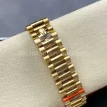 8+ Factory Counterweight Rolex Day-Date 18038 36mm Full Yellow Gold Black Dial