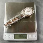 8+ Factory Rolex counterweight Datejust 278271-0002 31mm Half Rose Gold Roman Numerals White Dial Jubilee