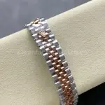 8+ Factory Rolex counterweight Datejust 278271-0002 31mm Half Rose Gold Roman Numerals White Dial Jubilee