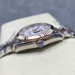 8+ Factory Rolex counterweight Datejust 278271-0002 31mm Half Rose Gold Roman Numerals White Dial Jubilee