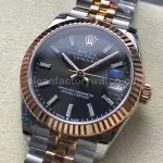 8+ Factory Rolex counterweight Datejust 278271-0018 31mm Half Rose Gold Grey Dial Jubilee