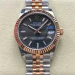 8+ Factory Rolex counterweight Datejust 278271-0018 31mm Half Rose Gold Grey Dial Jubilee