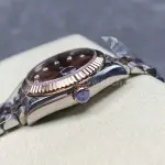 8+ Factory Rolex counterweight Datejust 278271-0028 31mm Half Rose Gold Diamond Brown Dial Jubilee