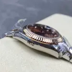 8+ Factory Rolex counterweight Datejust 278271-0028 31mm Half Rose Gold Diamond Brown Dial Jubilee