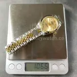 8+ Factory Rolex counterweight Datejust 278273-0014 31mm Half Yellow Gold Champagne Dial Jubilee
