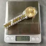 8+ Factory Rolex counterweight Datejust 278383RBR-0026 31mm Diamond Yellow Gold Bezel Half Yellow Gold Diamond Champagne Dial Jubilee