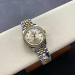 8+ Factory Rolex counterweight Datejust 278383RBR-0026 31mm Diamond Yellow Gold Bezel Half Yellow Gold Diamond Champagne Dial Jubilee