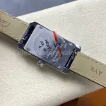 8848 Factory Cartier Tank Américaine 19mm Diamond Roman Numerals Silver Dial