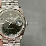 A+ Factory Rolex Datejust 126200-0017 36mm Full 904L Roman Numerals Grey Dial Jubilee