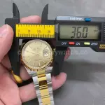 A+ Factory Rolex Datejust 126233-0016 36mm Half Yellow Gold Champagne Dial