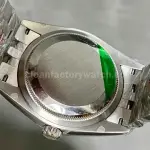 A+ Factory Rolex Datejust 126284RBR-0021 36mm Diamond Bezel Full 904L Roman Numerals&Diamond Silver Dial Jubilee