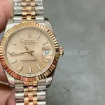 A+ Factory Rolex Datejust 278271-0010 31mm Half Rose Gold Pink Dial Jubilee