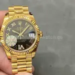 A+ Factory Rolex Datejust 278278-0032 31mm Full Yellow Gold Roman Numerals Diamond Grey Dial