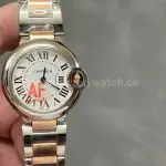 AF Factory Cartier Ballon Bleu 28mm Half Rose Gold White Dial