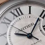 AF Factory Cartier Ballon Bleu W2BB0002 33mm Half Rose Gold Roman Numerals Silver Dial
