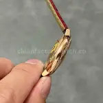 AF Factory Cartier Ballon Bleu WJBB0033 33mm Diamond Bezel Rose Gold Red Leather Strap Roman Numerals Silver Dial