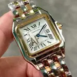 AF Factory Cartier Panthère W2PN0007 27mm Half Gold Roman Numerals Silver Dial