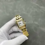 AF Factory Cartier Panthère WJPN0016 27mm Diamond Bezel Full Yellow Gold Roman Numerals Silver Dial