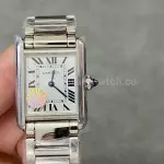 AF Factory Cartier Tank WSTA0051 22mm Full Steel Roman Numerals White Dial