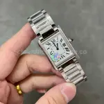 AF Factory Cartier Tank WSTA0051 22mm Full Steel Roman Numerals White Dial