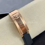 ARF Factory Counterweight Rolex Yacht-Master 40 126655 40mm Rose Gold Rubber Strap Black Dial