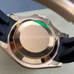 ARF Factory Counterweight Rolex Yacht-Master 40 126655 40mm Rose Gold Rubber Strap Black Dial