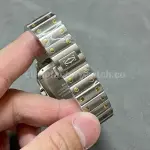 BV Factory Women’s Cartier Santos W2SA0007 35.1mm Gold Steel Roman Numerals White Dial