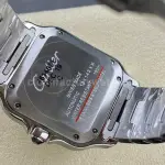 BV Factory Women’s Cartier Santos WSSA0061 35.1mm Full Steel Roman Numerals Green Dial