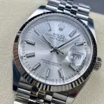 Clean Factory Rolex Datejust 126234-0013 36mm Full 904L Silver Dial Jubilee