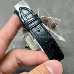 F1 Factory Cartier Santos Dumont WSSA0022 31.4mm Steel Leather Strap Roman Numerals Silver Dial