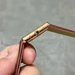 F1 Factory Cartier Tank Louis Cartier W1529856 22mm Yellow Gold Brown Leather Strap Roman Numerals Silver Dial