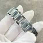 F1 Factory Cartier Tank Louis Cartier WSTA0041 25.5mm Full Steel Roman Numerals Silver Dial