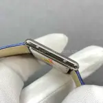 F1 Factory Cartier Tank Louis Cartier WSTA0055 25.5mm Steel Leather Strap Blue Dial