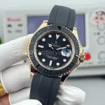 FH Factory Counterweight Rolex Yacht-Master 126655-0002 40mm Rose Gold Oysterflex Black Dial