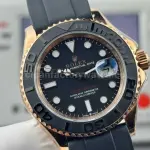 FH Factory Counterweight Rolex Yacht-Master 126655-0002 40mm Rose Gold Oysterflex Black Dial