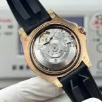 FH Factory Counterweight Rolex Yacht-Master 126655-0002 40mm Rose Gold Oysterflex Black Dial