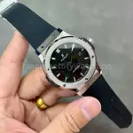 HB Factory Hublot Classic Fusion 565.NX.1470.RX 38mm Steel Rubber Strap Black Dial